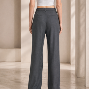 Commuter Drapey Slimming High-Waist Wide-Leg Pants With Pockets Jovera Joyce