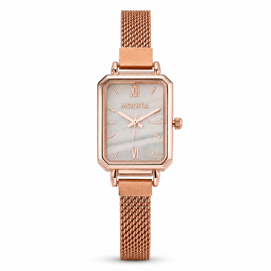 Mori Style Peacock Green Small Square Watch Jovera Joyce