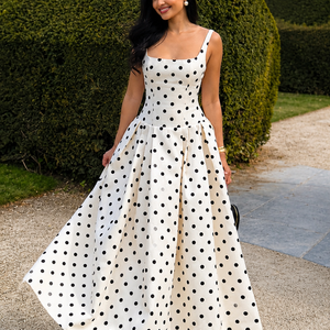Étoile Noire Polka Maxi Dress Jovera Joyce