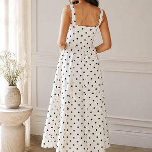 Étoile Noire Polka Maxi Dress Jovera Joyce