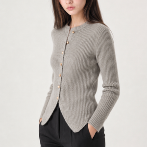 Monaco Ribbed Button Cardigan Jovera Joyce