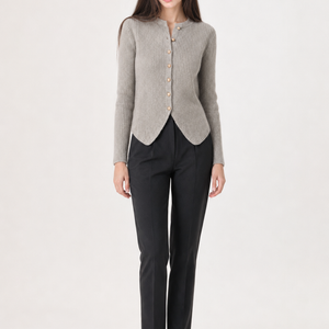Monaco Ribbed Button Cardigan Jovera Joyce