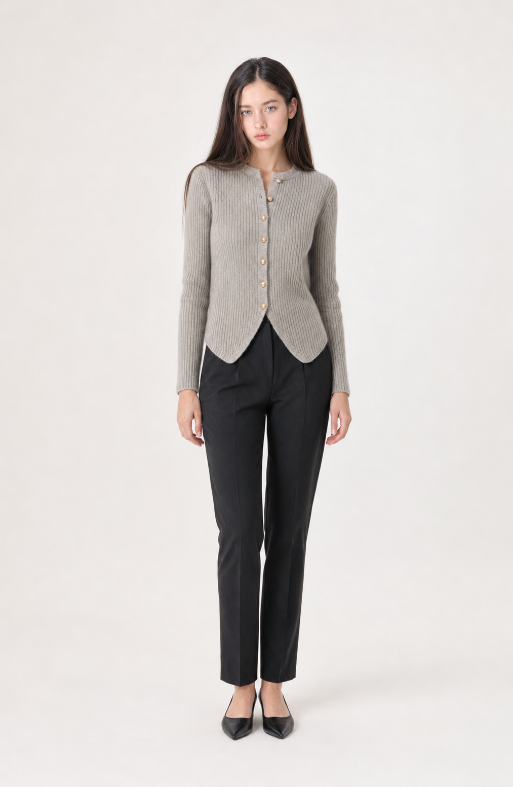 Monaco Ribbed Button Cardigan Jovera Joyce