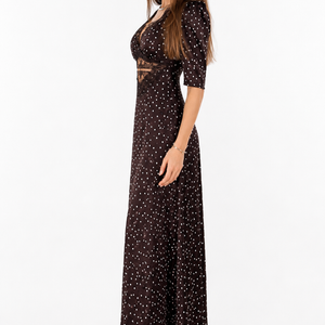 Noir Héritage Dot Maxi Dress Jovera Joyce