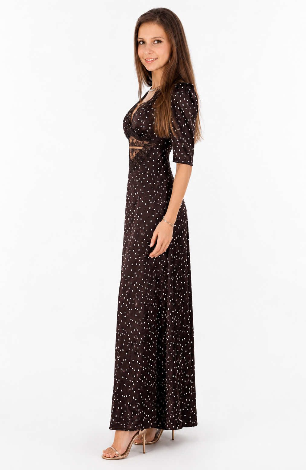 Noir Héritage Dot Maxi Dress Jovera Joyce