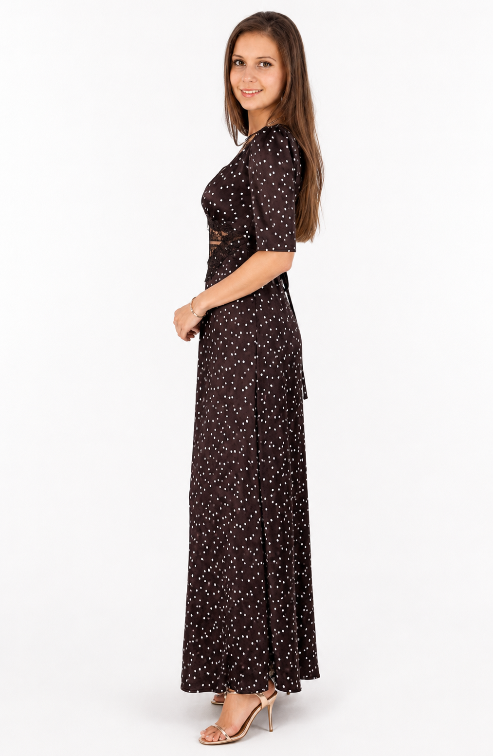Noir Héritage Dot Maxi Dress Jovera Joyce