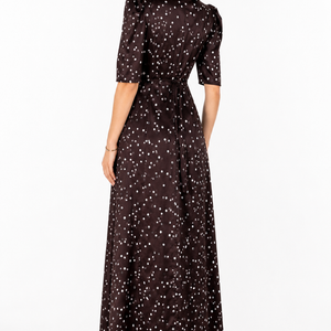 Noir Héritage Dot Maxi Dress Jovera Joyce