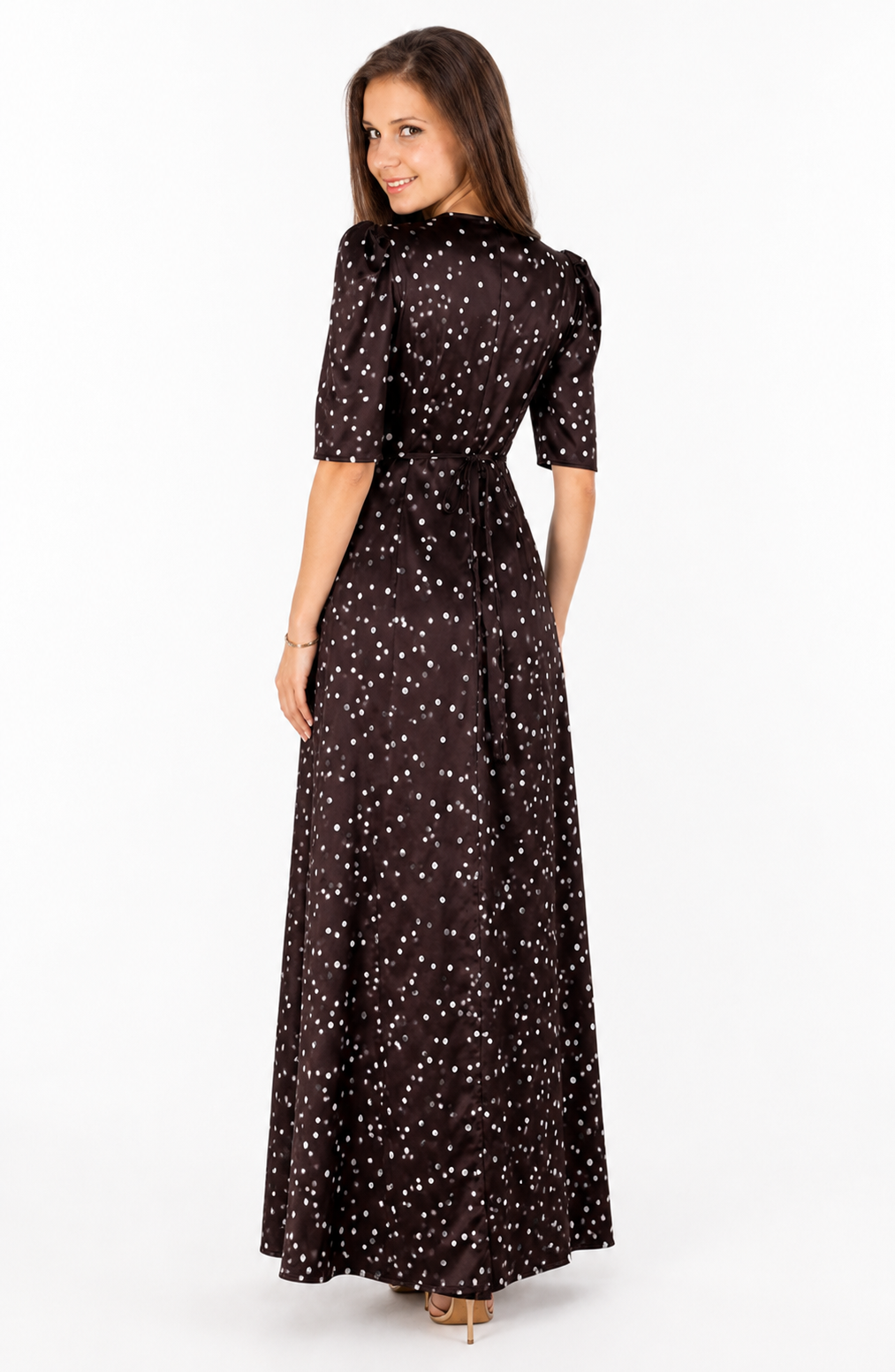 Noir Héritage Dot Maxi Dress Jovera Joyce