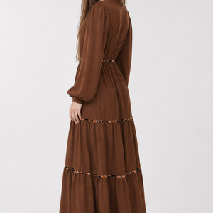 Chestnut Élan Maxi Dress Jovera Joyce