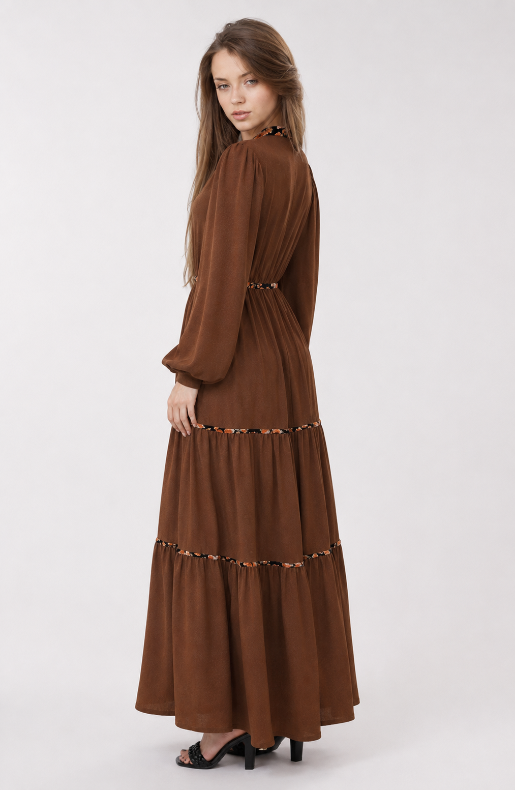 Chestnut Élan Maxi Dress Jovera Joyce