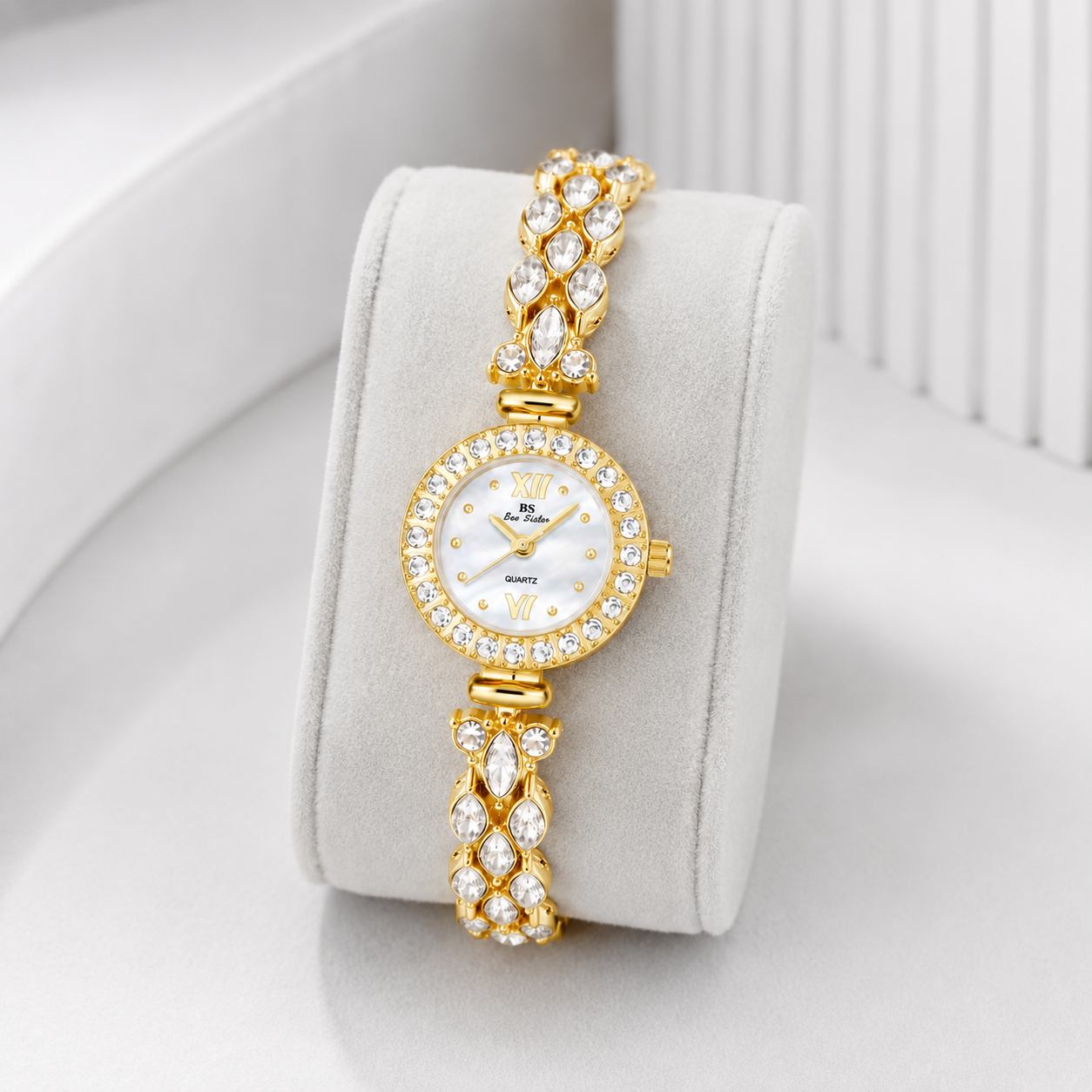 Luxury Crystal-Embellished Jewellery Bracelet Watch for Women Jovera Joyce