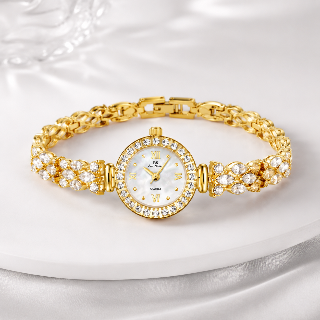Luxury Crystal-Embellished Jewellery Bracelet Watch for Women Jovera Joyce