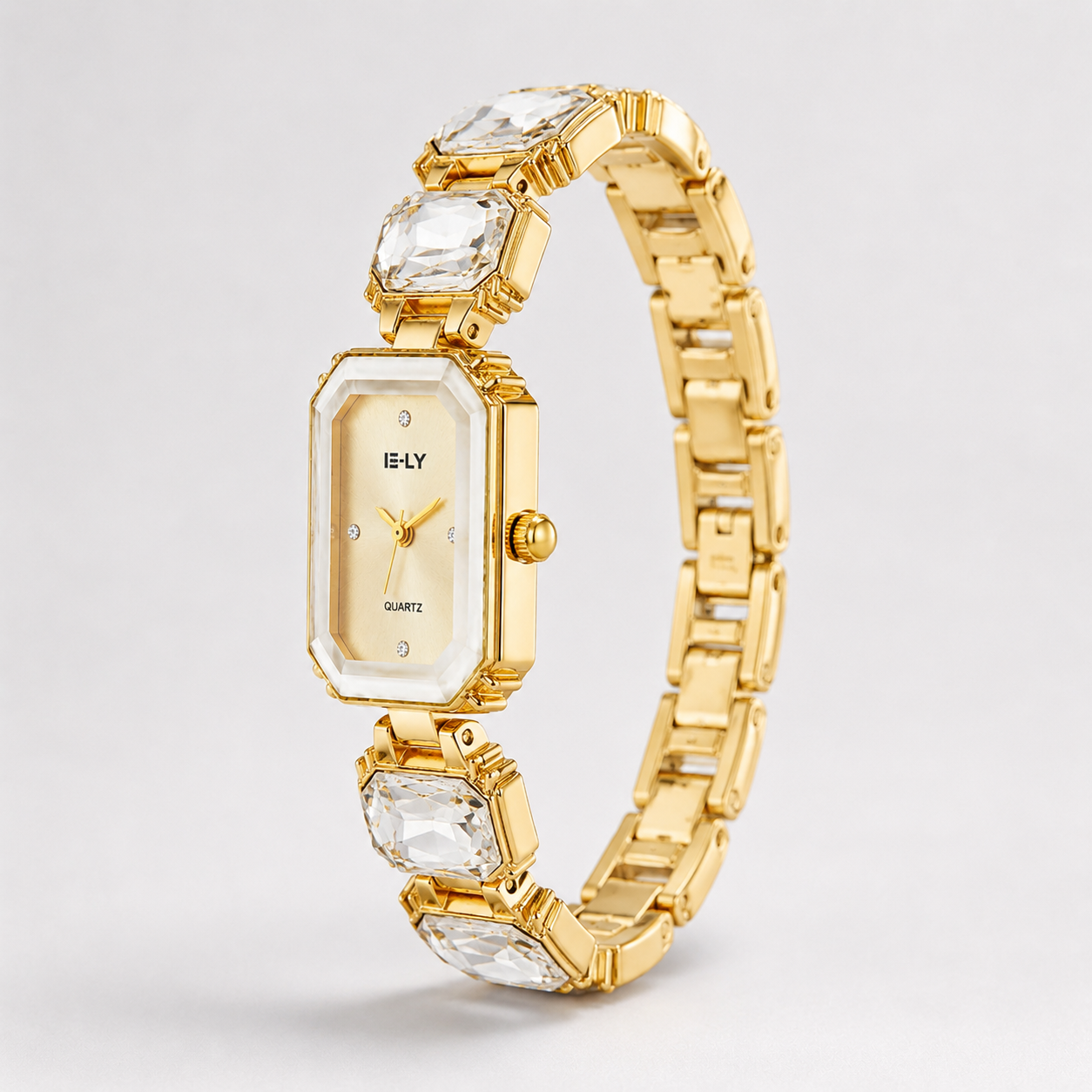 Élyria Crystal Rectangle Watch Jovera Joyce