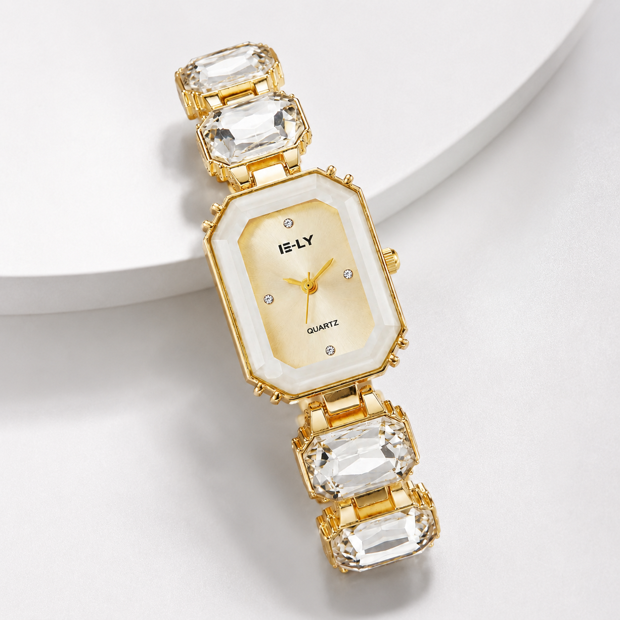 Élyria Crystal Rectangle Watch Jovera Joyce