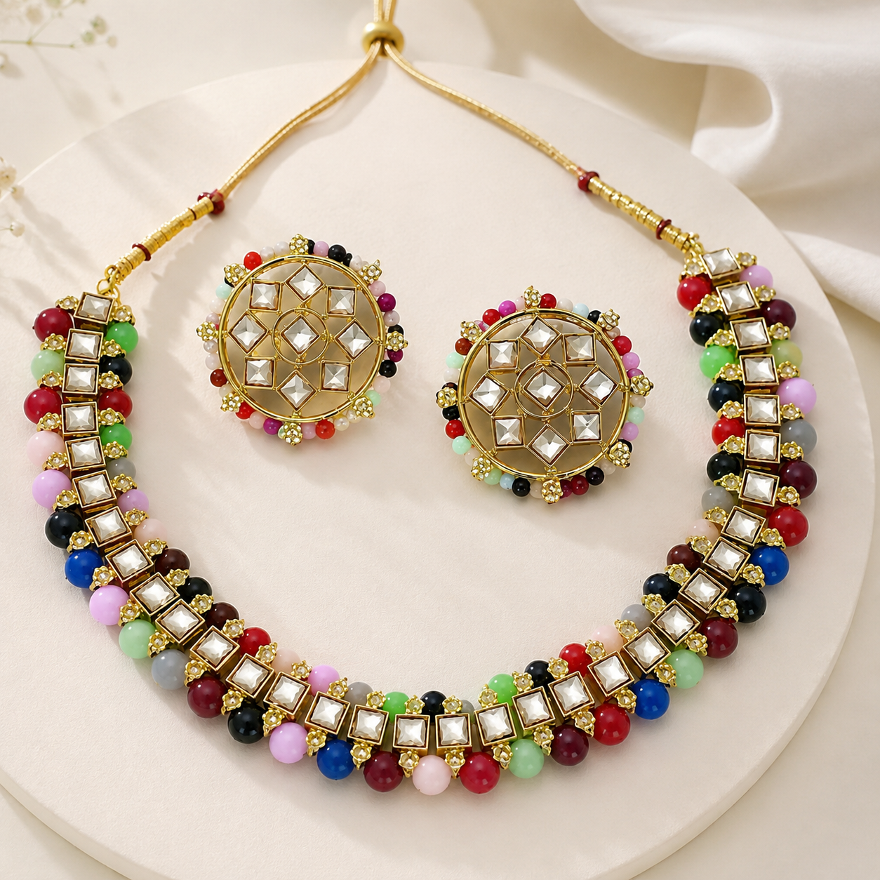 The Aurélisse Gold Zircon Necklace &amp; Earrings Set Jovera Joyce