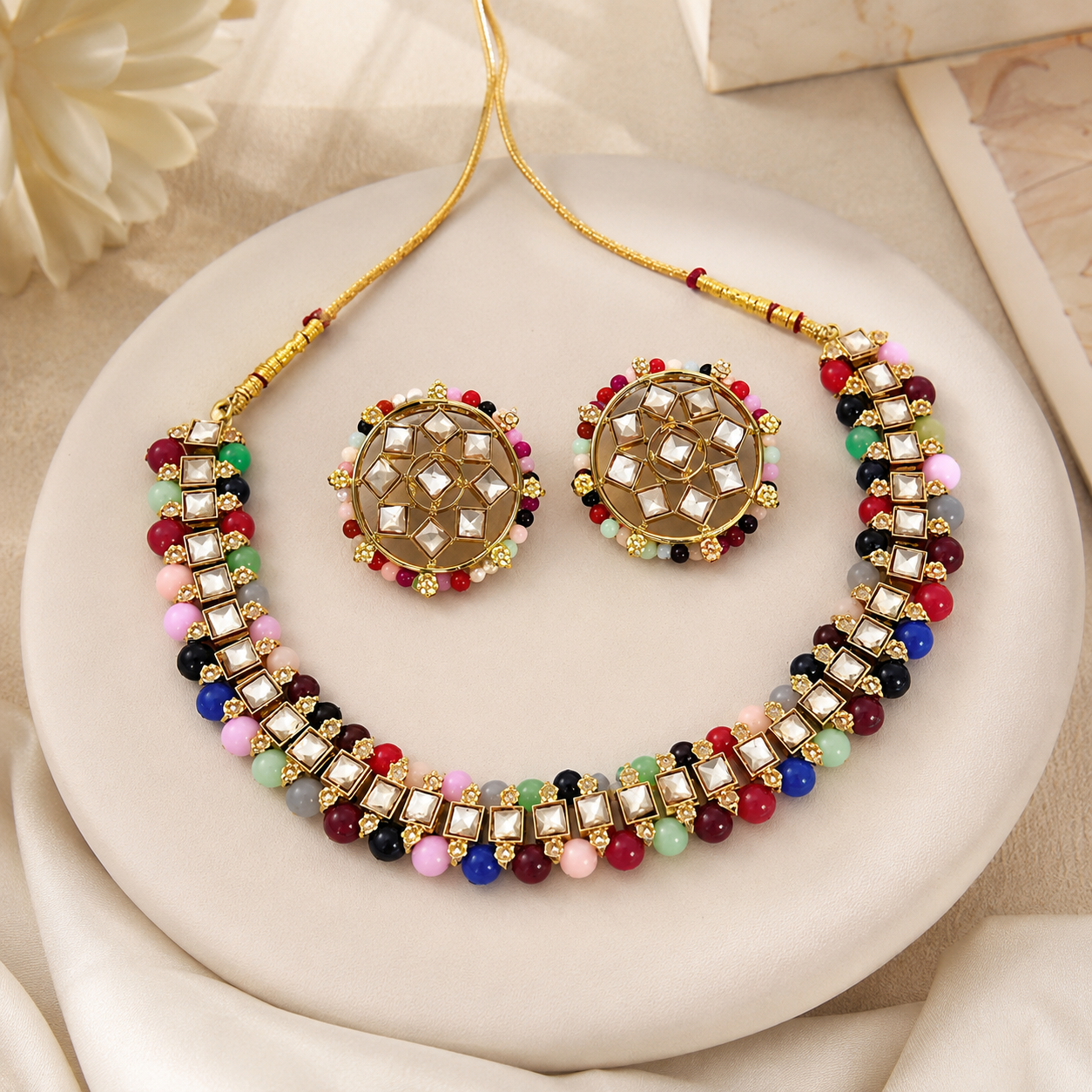 The Aurélisse Gold Zircon Necklace &amp; Earrings Set Jovera Joyce