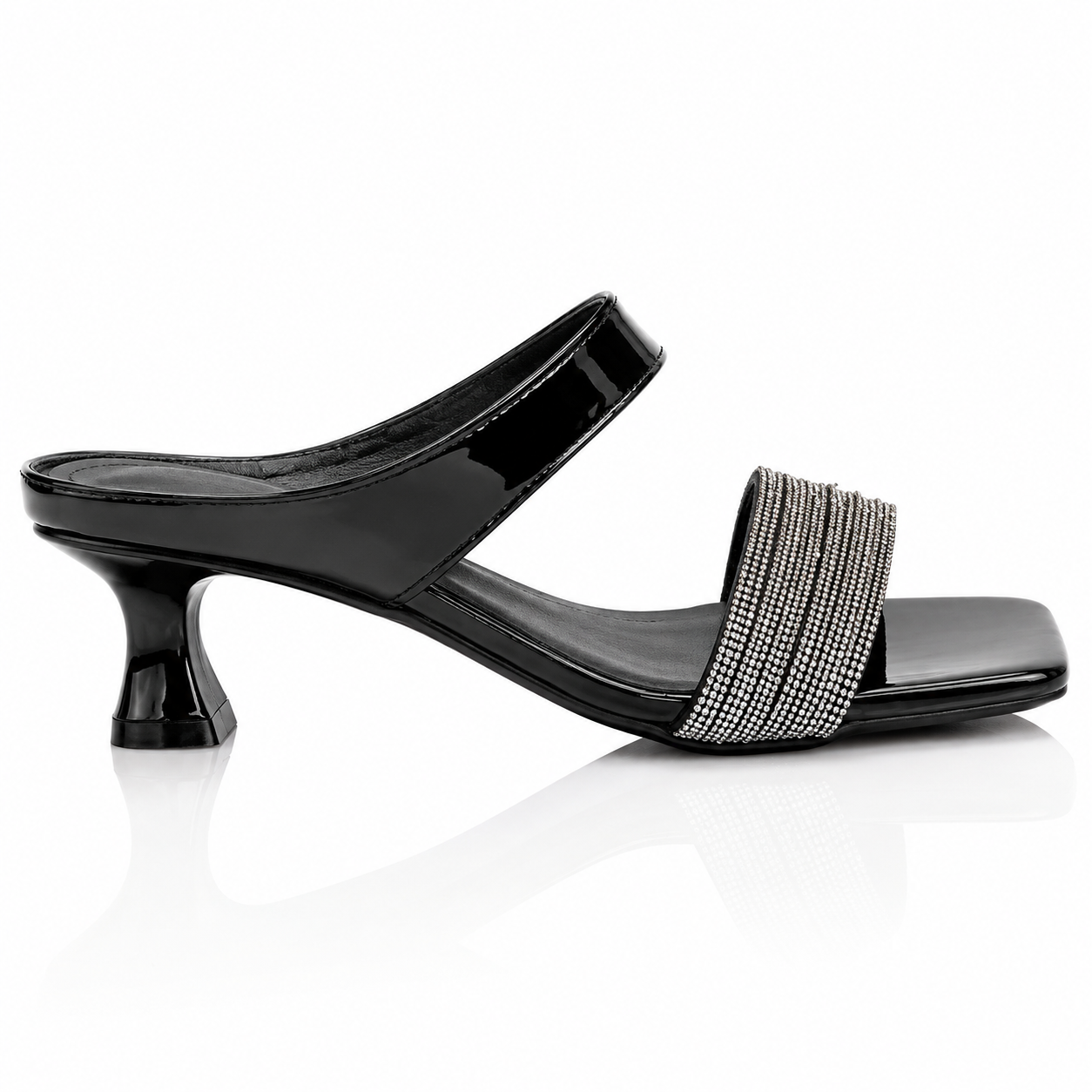 Exquisite Rhinestone High Heel Sandals For Women, 2026 Summer Fairy Style Elegant Gorgeous One-Strap Block Heel Sandals Jovera Joyce