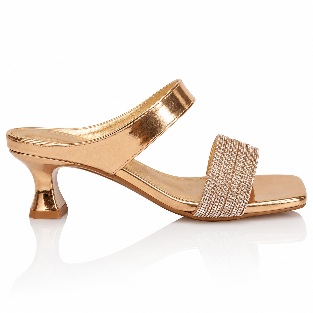 Exquisite Rhinestone High Heel Sandals For Women, 2026 Summer Fairy Style Elegant Gorgeous One-Strap Block Heel Sandals Jovera Joyce