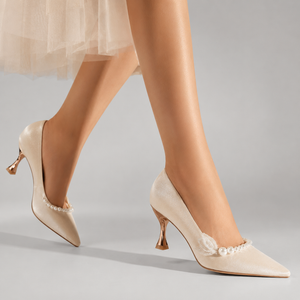 Xiuhmu Wedding Bridal Shoes, Banquet High Heels, 2025 New Style Elegant Versatile Wedding Shoes For Women Jovera Joyce