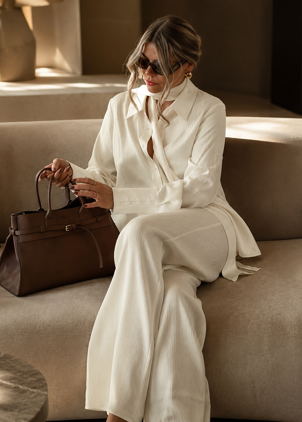 Ivory Maison Tailored Set Jovera Joyce