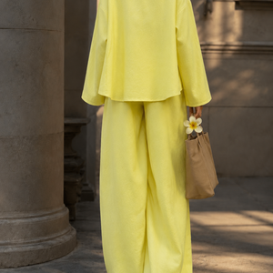 High-end Lace-up Shirt And Pants Casual Fashion Set Jovera Joyce