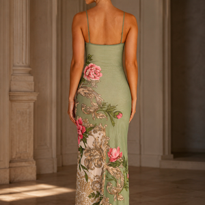 Azure Bloom Slip Dress Jovera Joyce