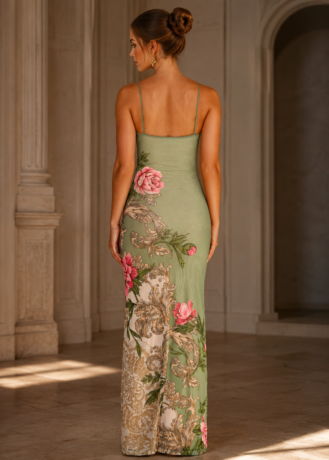 Azure Bloom Slip Dress Jovera Joyce