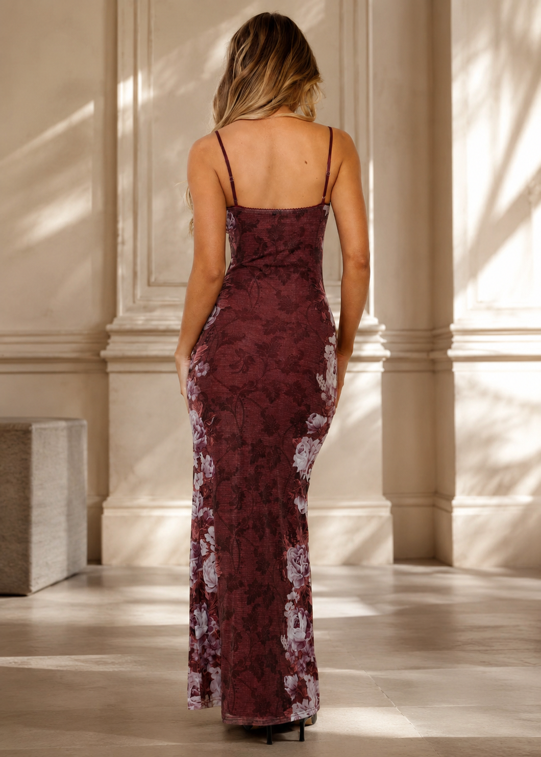 Azure Bloom Slip Dress Jovera Joyce