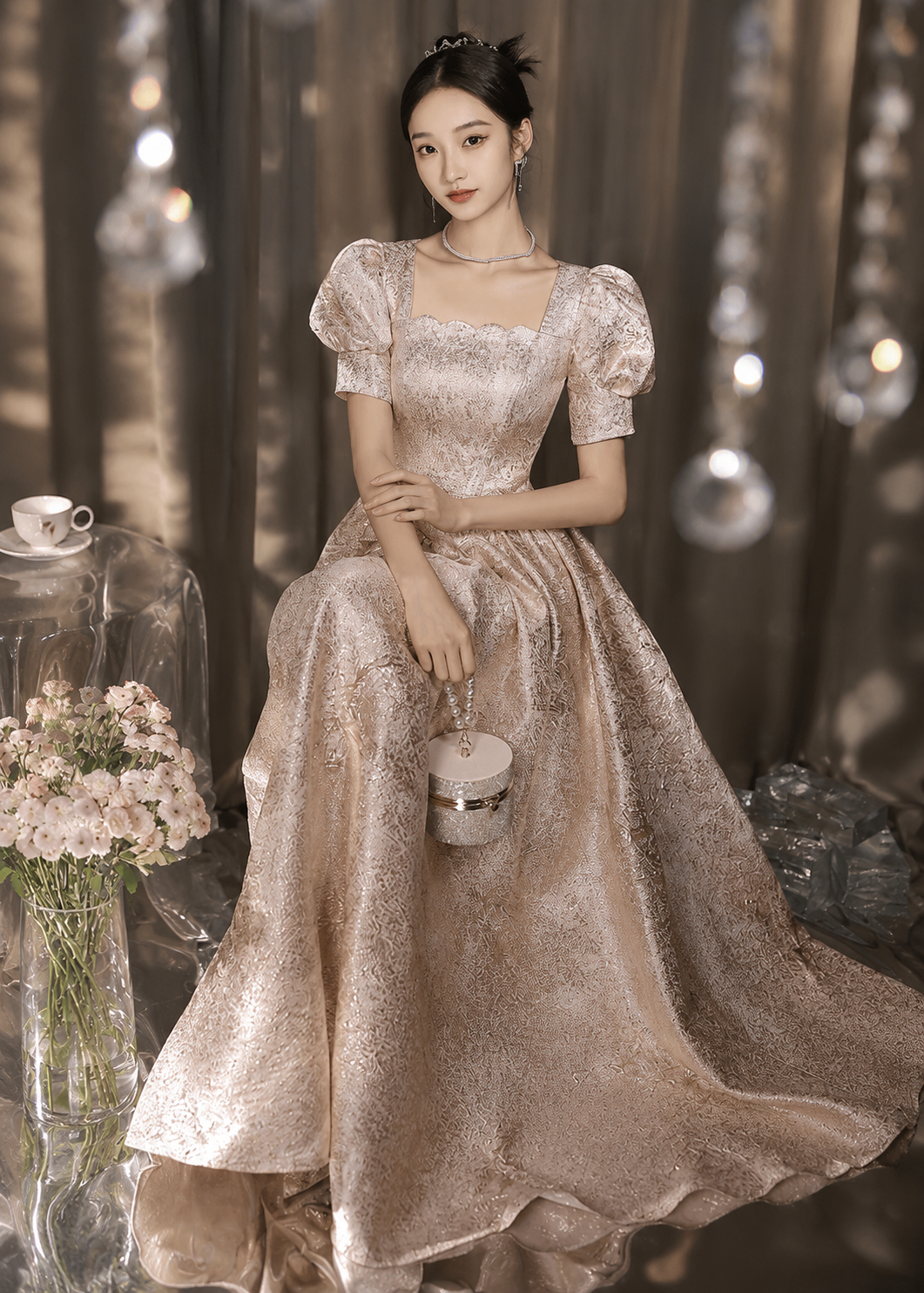 Women Evening Dresses Women Champagne Jovera Joyce