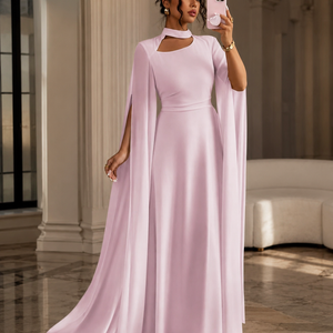 Womens Lace-Up Cloak Fit-and-Flare Dress Jovera Joyce