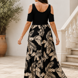 Noire Palmera Floral V-neck Dress Jovera Joyce