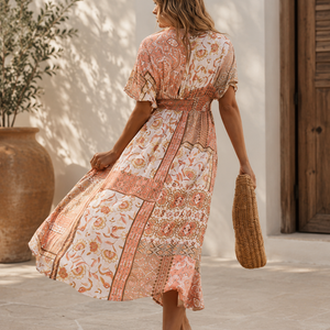 Marbella Rosewood Maxi Dress Jovera Joyce