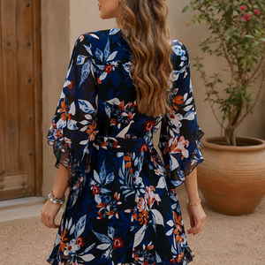 Roselle Bloom Wrap Mini Dress Jovera Joyce