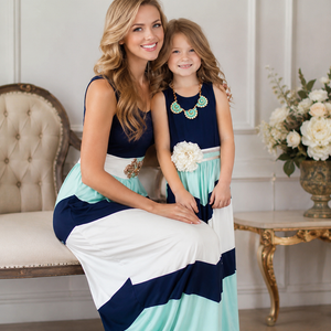 Ocean Breeze Colorblock Maxi Dress Jovera Joyce