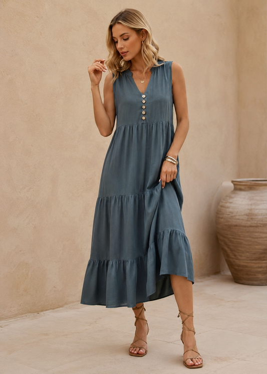 Willow Grace Tiered Maxi Dress Jovera Joyce