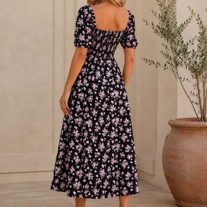 Bella Bloom Lace-Up Maxi Dress Jovera Joyce