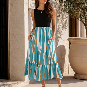 Riviera Waves Midi Dress Jovera Joyce