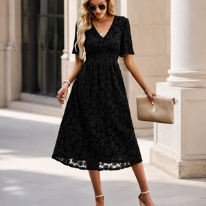 Rosabelle Lace Midi Dress Jovera Joyce