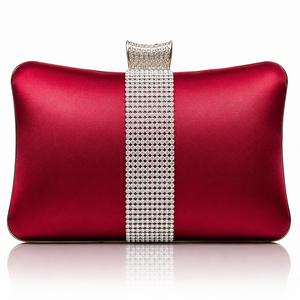 Royale Satin Crystal Clutch Jovera Joyce