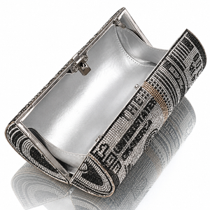 Cashmere Crystal Roll Clutch Jovera Joyce