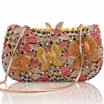 Golden Rose Bloom Clutch