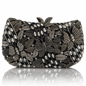 Butterfly Royale Crystal Clutch Jovera Joyce