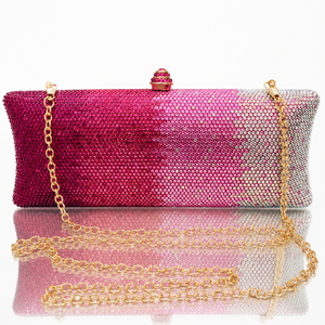 Gradient Rhinestone Women's Dinner Clutch Shoulder Bag Jovera Joyce