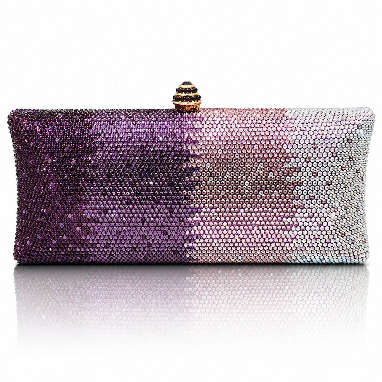 Gradient Rhinestone Women's Dinner Clutch Shoulder Bag Jovera Joyce