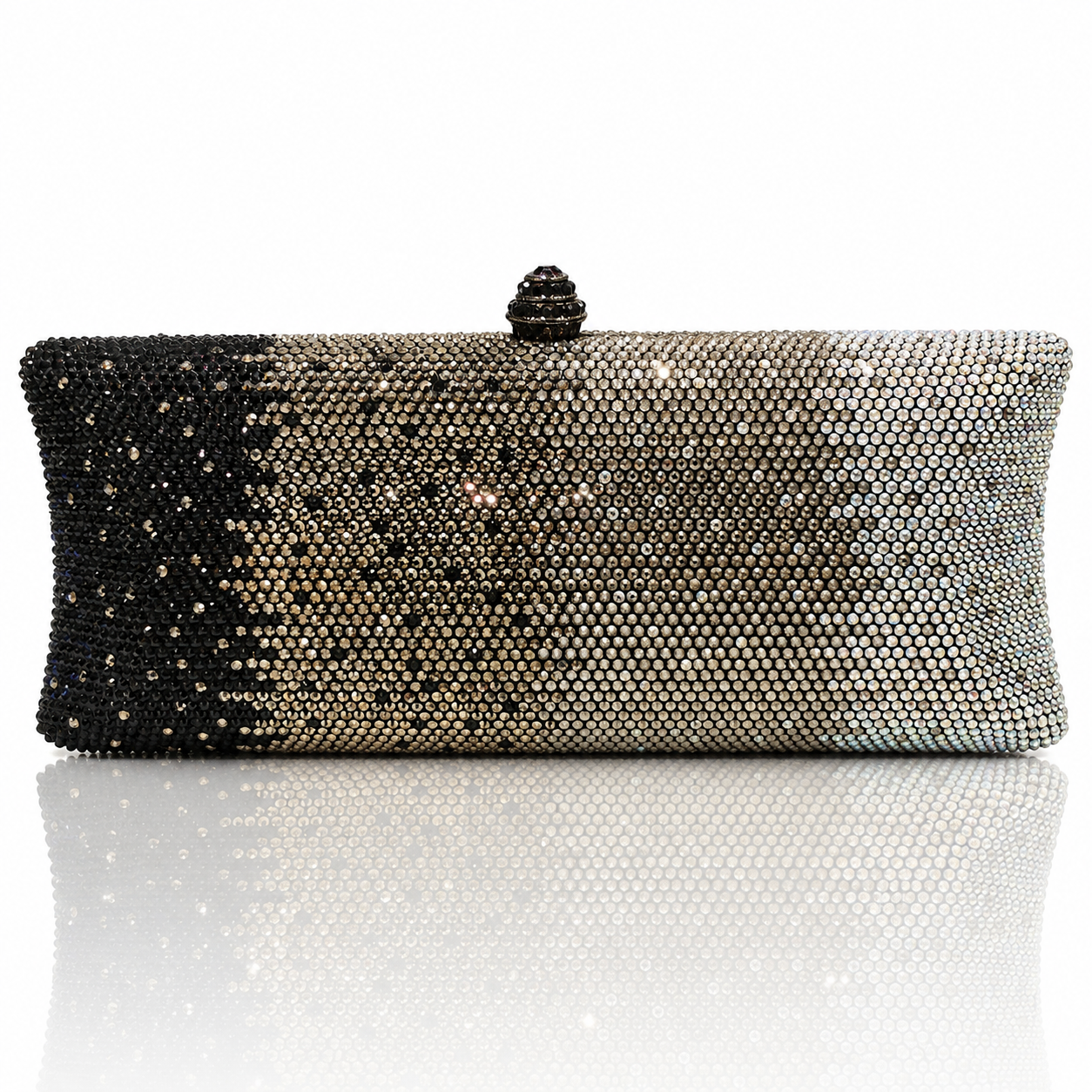 Gradient Rhinestone Women's Dinner Clutch Shoulder Bag Jovera Joyce