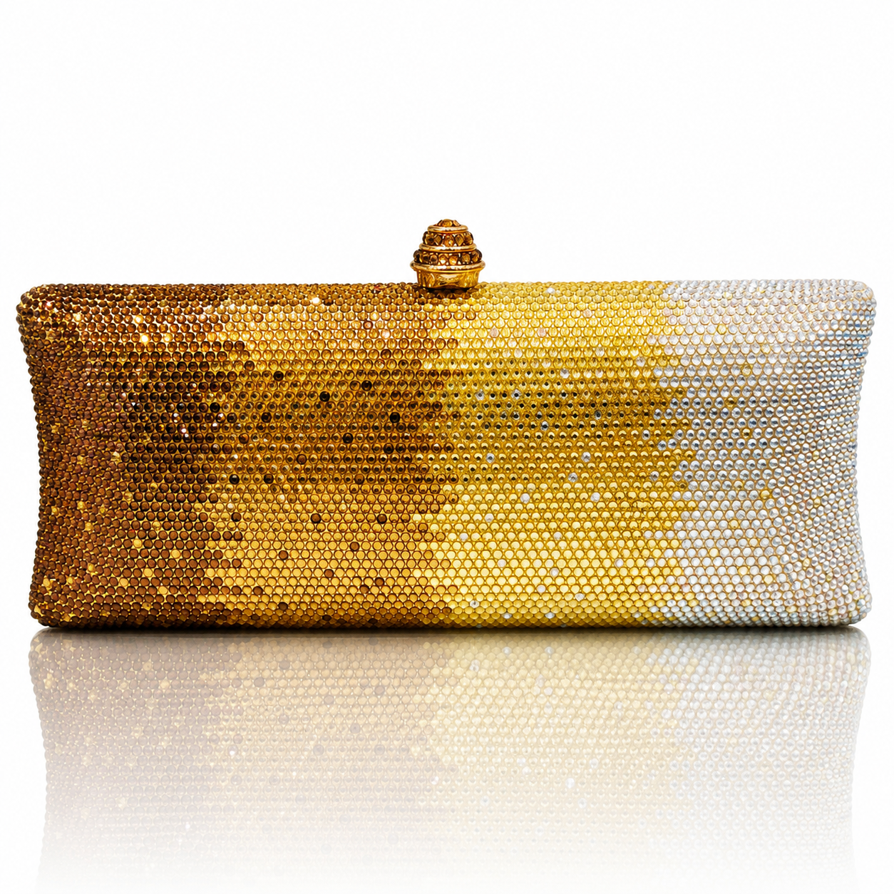 Gradient Rhinestone Women's Dinner Clutch Shoulder Bag Jovera Joyce