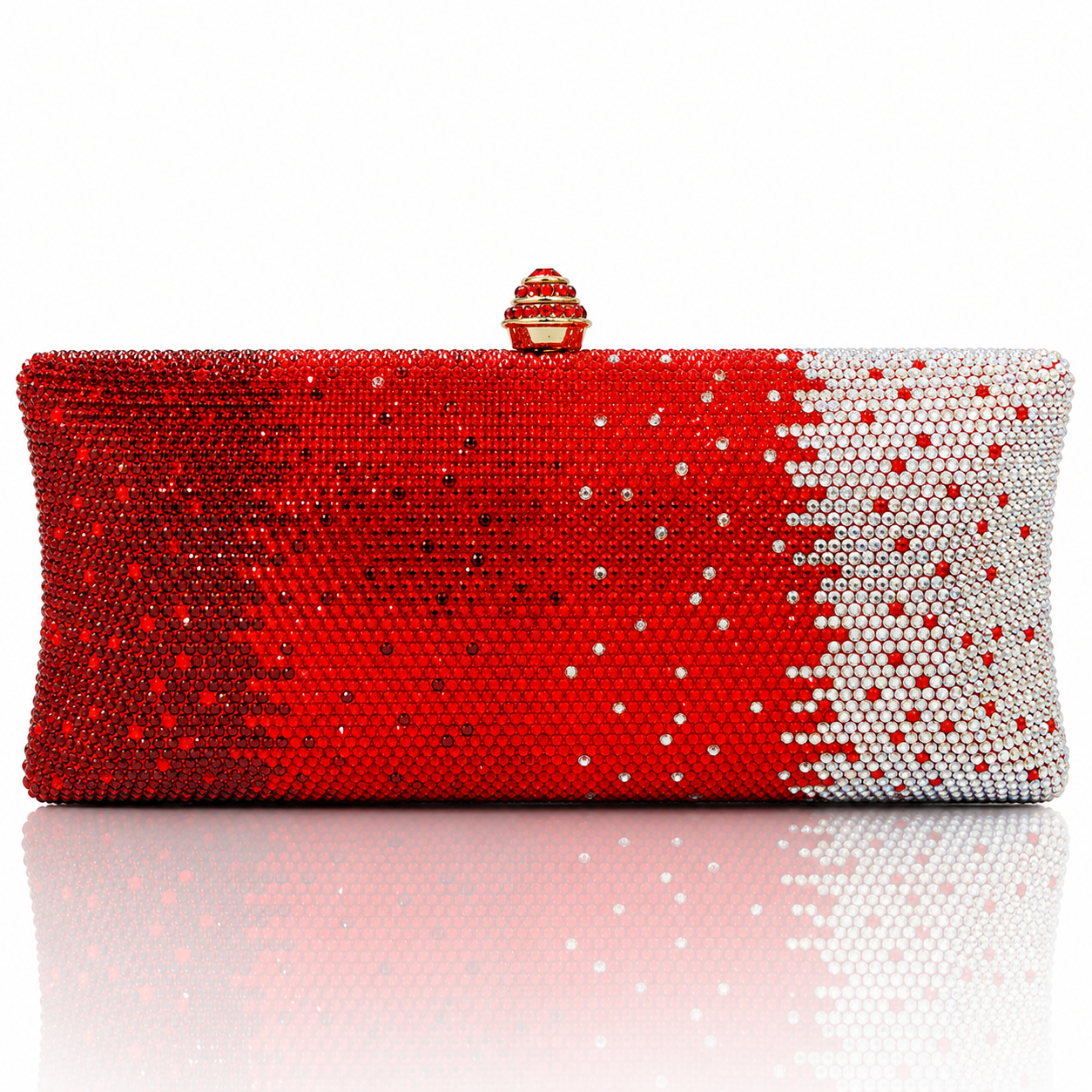 Gradient Rhinestone Women's Dinner Clutch Shoulder Bag Jovera Joyce