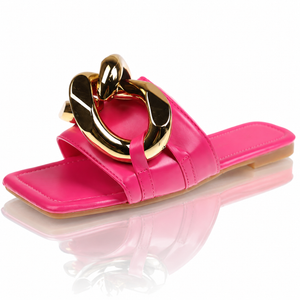 Net Red Metal Chain Sandals For Women's Outer Wear Jovera Joyce