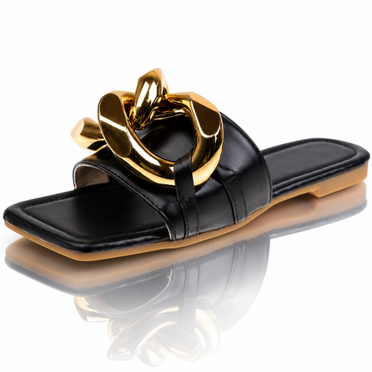 Net Red Metal Chain Sandals For Women's Outer Wear Jovera Joyce