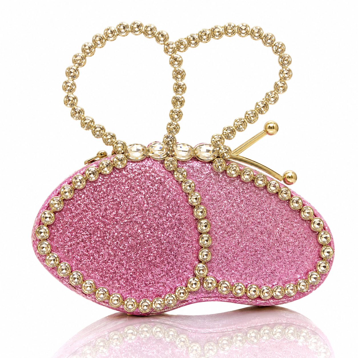 Butterfly Dinner Shiny Crystal Bag Diamond Clutch Lipstick Rhinestone Niche Handbag Jovera Joyce